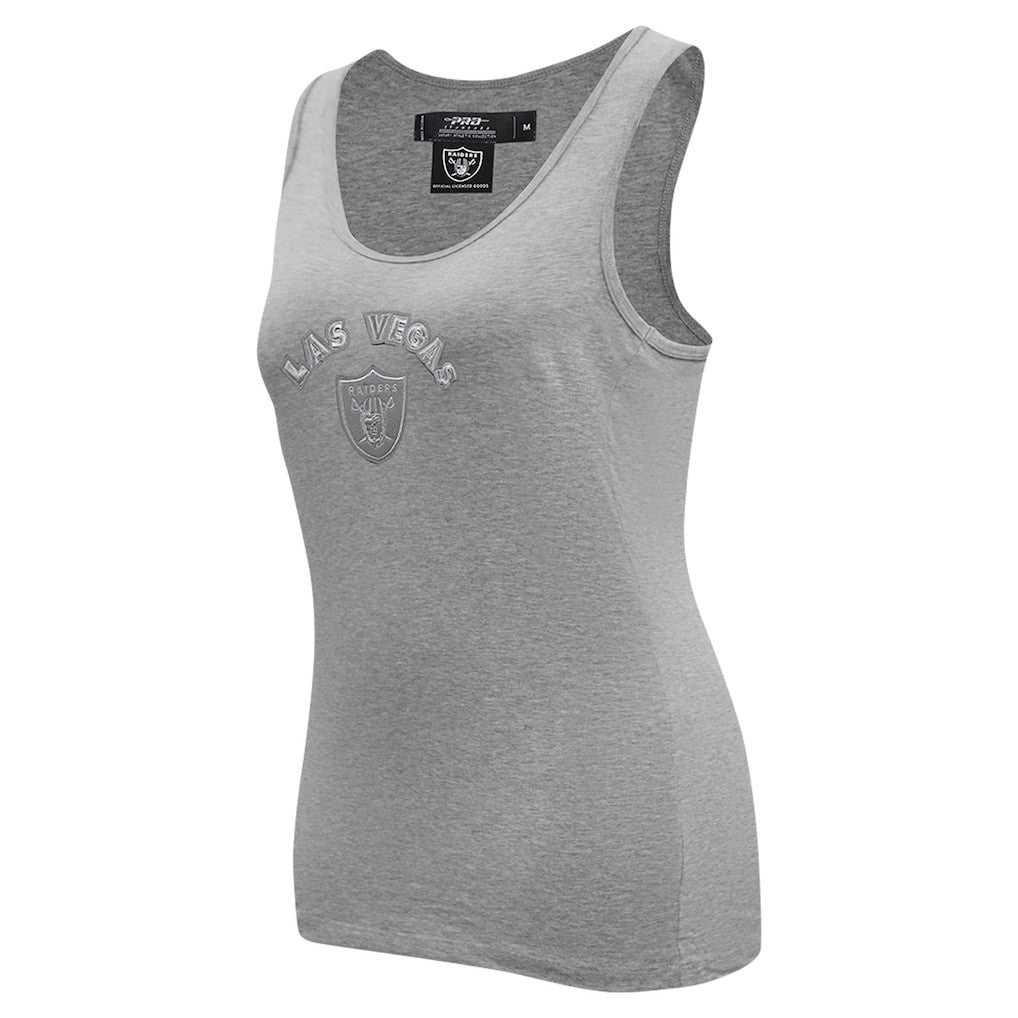 Las Vegas Raiders Pro Standard Women's Triple Tonal Racerback Tank Top Gray | NFL