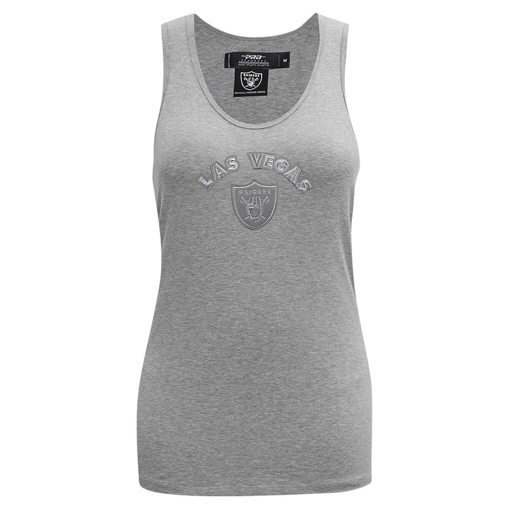 Las Vegas Raiders Pro Standard Women's Triple Tonal Racerback Tank Top Gray | NFL