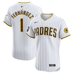 Tony Fernández San Diego Padres Nike Home Elite Sponsor Patch Player Jersey - MLB