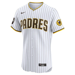Tony Fernández San Diego Padres Nike Home Elite Sponsor Patch Player Jersey - MLB