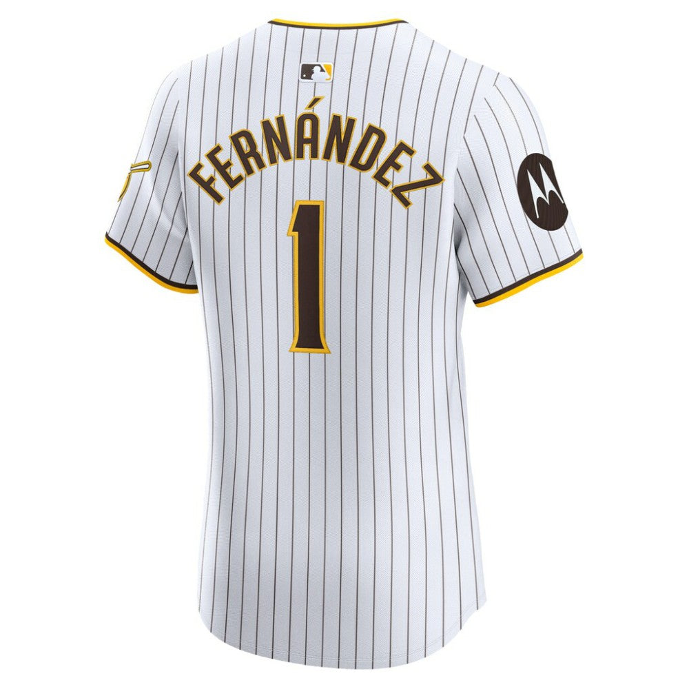 Tony Fernández San Diego Padres Nike Home Elite Sponsor Patch Player Jersey - MLB