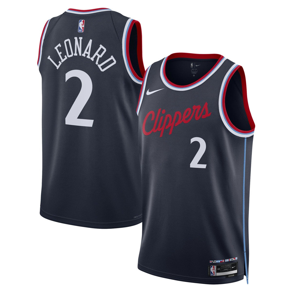 Kawhi Leonard LA Clippers Unisex 2024/25 Swingman Jersey Navy Icon Edition - NBA