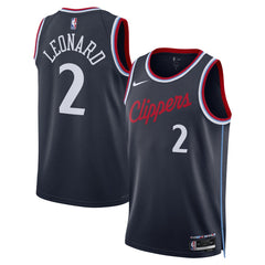 Kawhi Leonard LA Clippers Unisex 2024/25 Swingman Jersey Navy Icon Edition - NBA