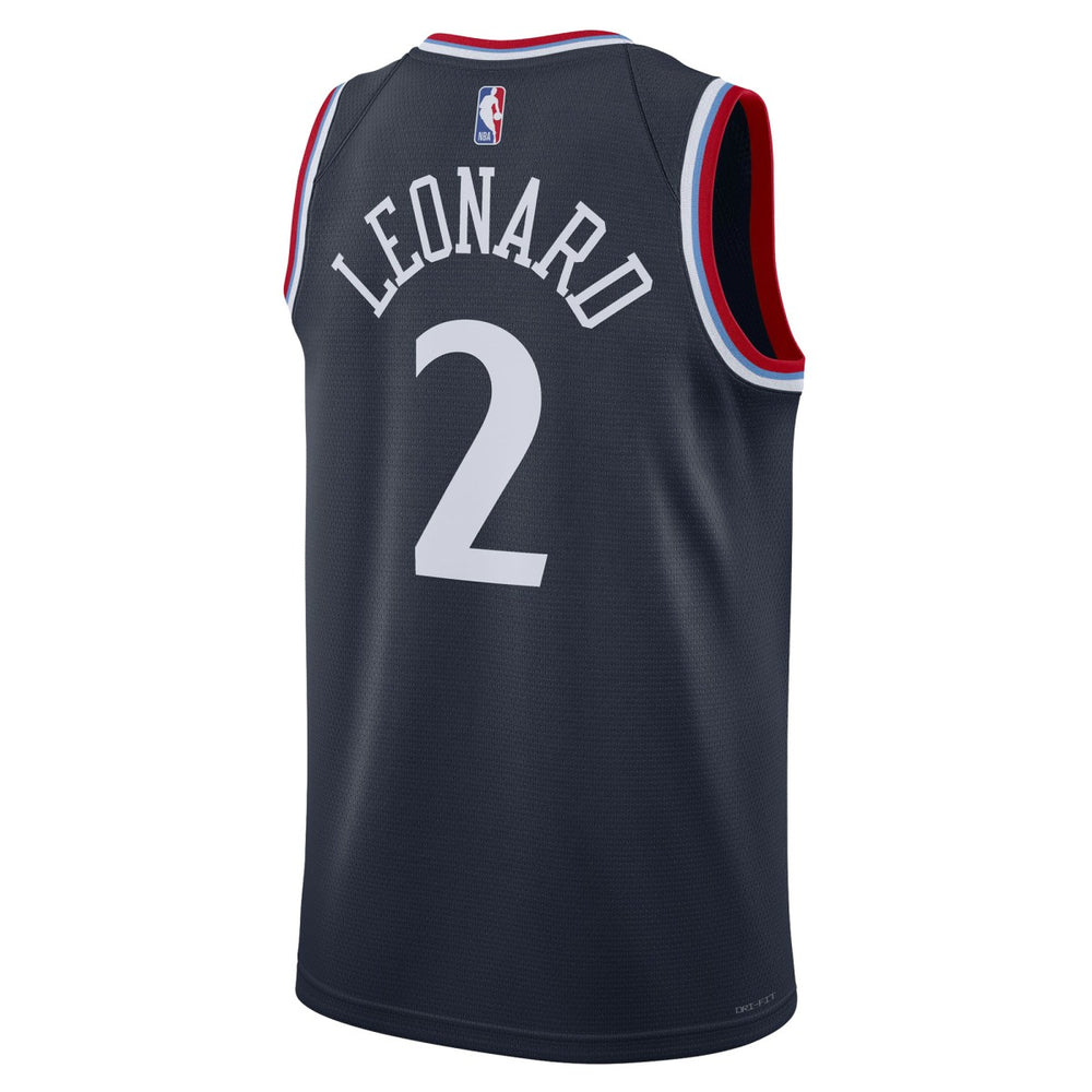Kawhi Leonard LA Clippers Unisex 2024/25 Swingman Jersey Navy Icon Edition - NBA