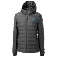 Detroit Lions Cutter & Buck Women's Mission Ridge Repreve Eco Insulated Full-Zip Puffer Jacket Gray | NFL