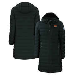 Washington Commanders Cutter & Buck Women's Mission Ridge Repreve Eco Insulated Long Full-Zip Puffer Jacket Black | NFL