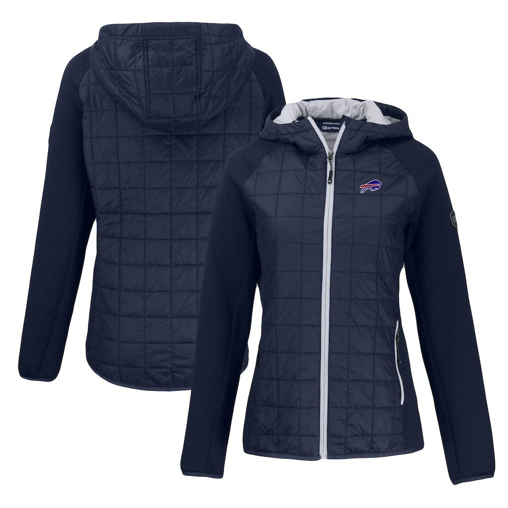 Buffalo Bills Cutter & Buck Women's Rainier Primaloft Eco Full-Zip Hybrid Jacket Navy | NFL