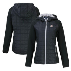 Kansas City Chiefs Cutter & Buck Women's Rainier Primaloft Eco Full-Zip Hybrid Jacket Black | NFL