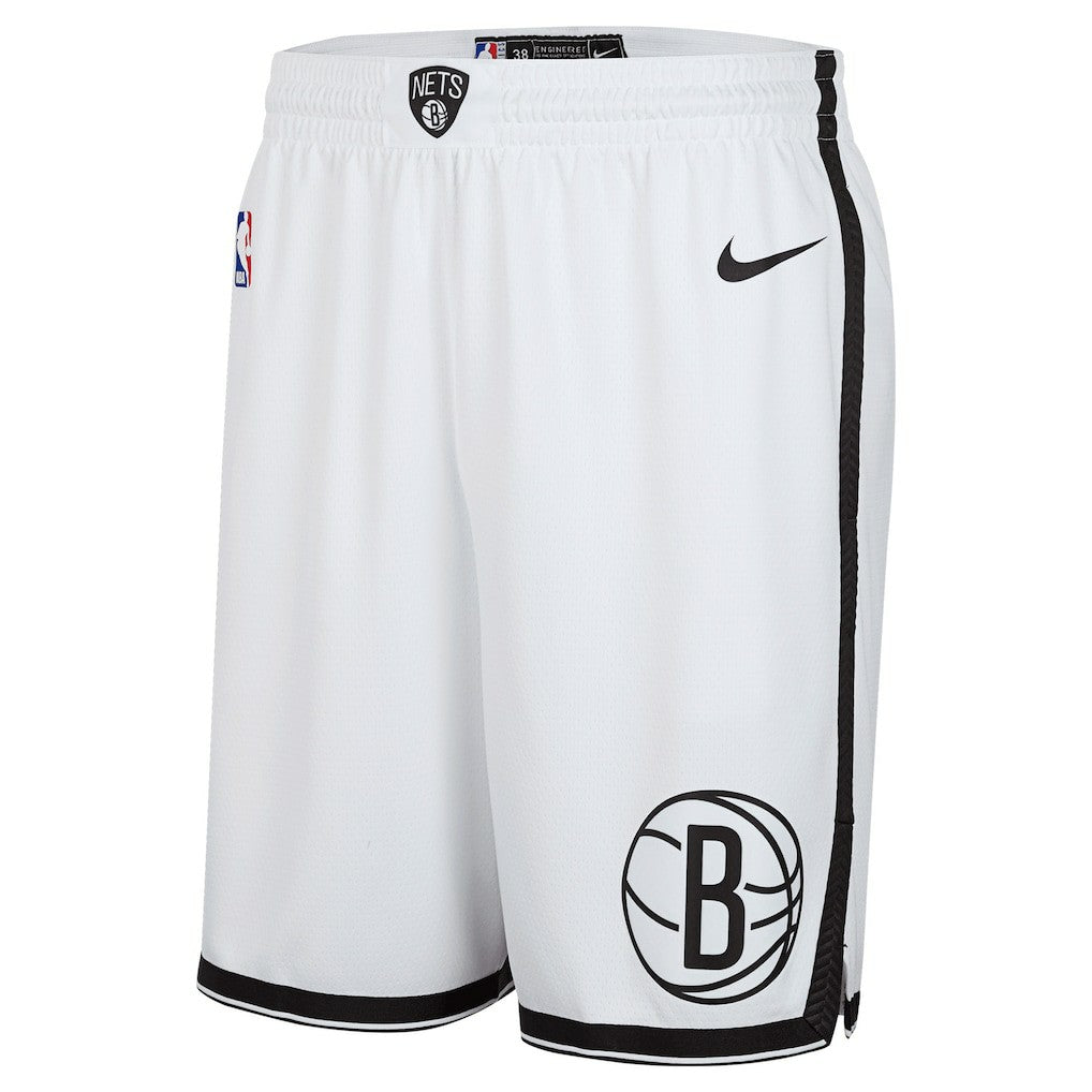 Brooklyn Nets 2024/25 Association Edition Swingman Shorts White - NBA