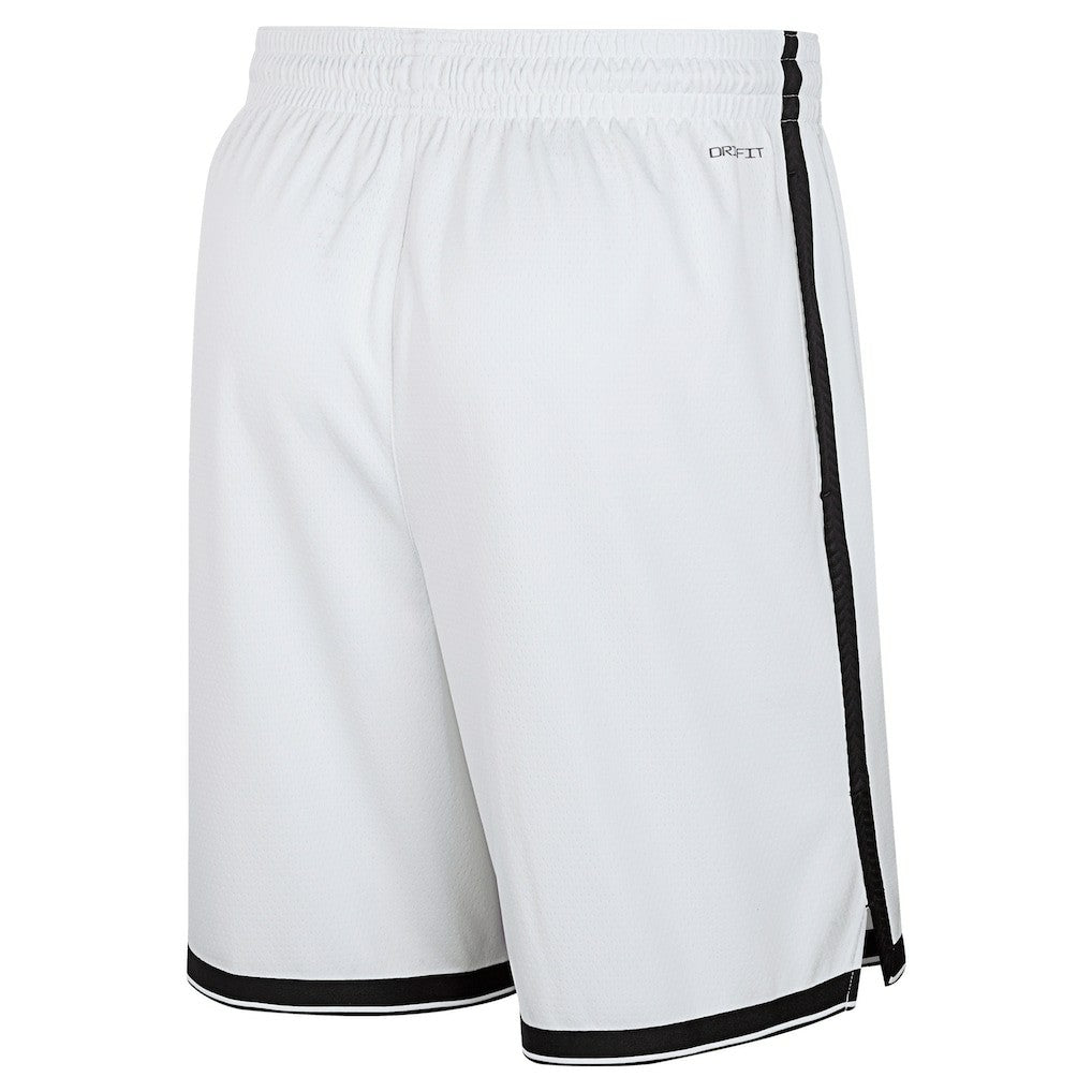 Brooklyn Nets 2024/25 Association Edition Swingman Shorts White - NBA