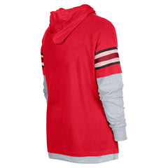 Atlanta Falcons New Era Twofer Long Sleeve Hooded T-Shirt Red | NFL