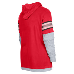 Tampa Bay Buccaneers New Era Twofer Long Sleeve Hooded T-Shirt Red | NFL