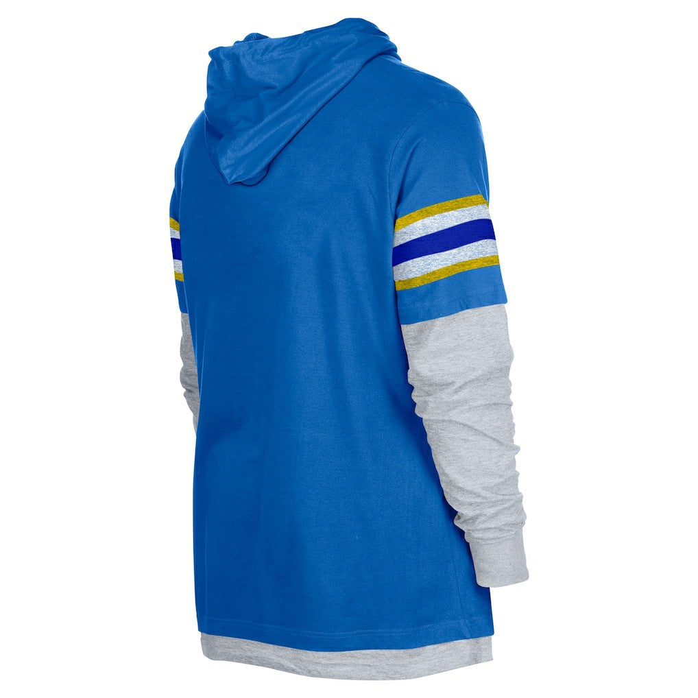 Los Angeles Rams New Era Twofer Long Sleeve Hooded T-Shirt Royal | NFL