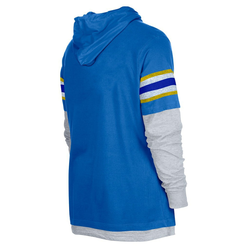 Los Angeles Rams New Era Twofer Long Sleeve Hooded T-Shirt Royal | NFL