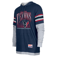Houston Texans New Era Twofer Long Sleeve Hooded T-Shirt Navy | NFL