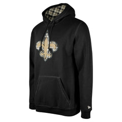 New Orleans Saints New Era 3rd Down Plaid Pullover Hoodie Black | NFL