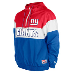 New York Giants New Era 3rd Down Raglan Quarter-Zip Windbreaker Jacket Royal | NFL