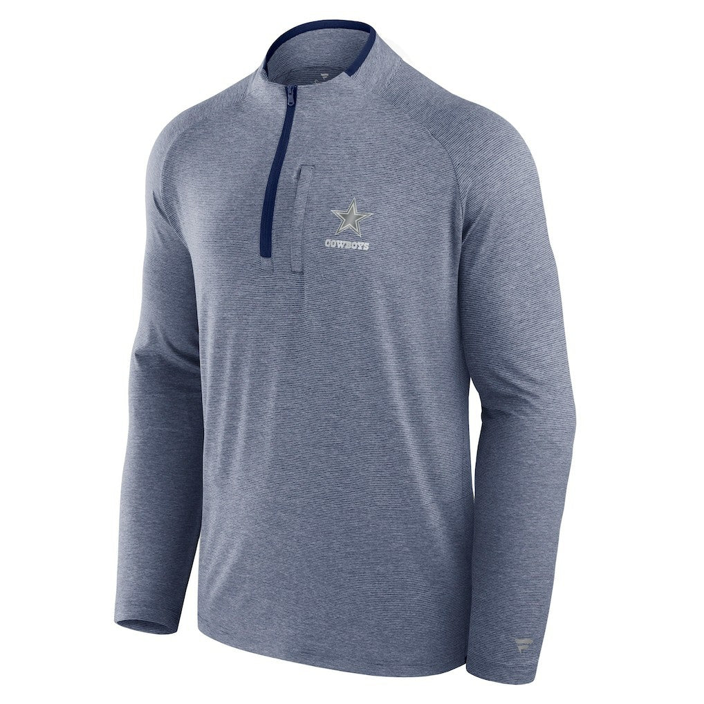 Dallas Cowboys Unisex Front Office Performance Primary Quarter-Zip Jacket Navy | Fanatics