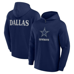 Dallas Cowboys Elements Blaze Tri-Blend Long Sleeve Hoodie T-Shirt Navy | Fanatics