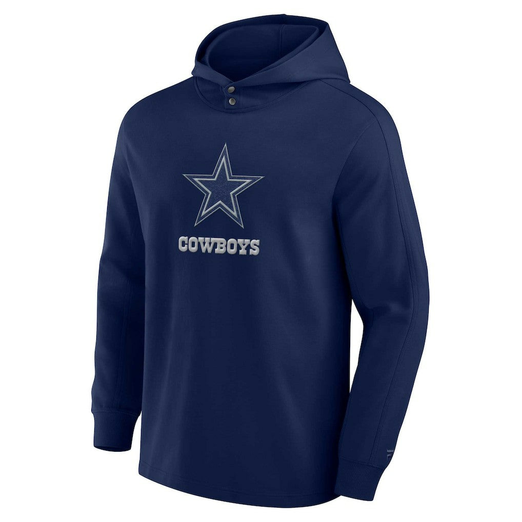 Dallas Cowboys Elements Blaze Tri-Blend Long Sleeve Hoodie T-Shirt Navy | Fanatics