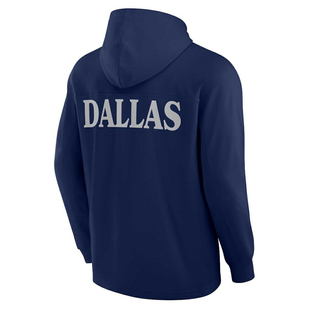 Dallas Cowboys Elements Blaze Tri-Blend Long Sleeve Hoodie T-Shirt Navy | Fanatics