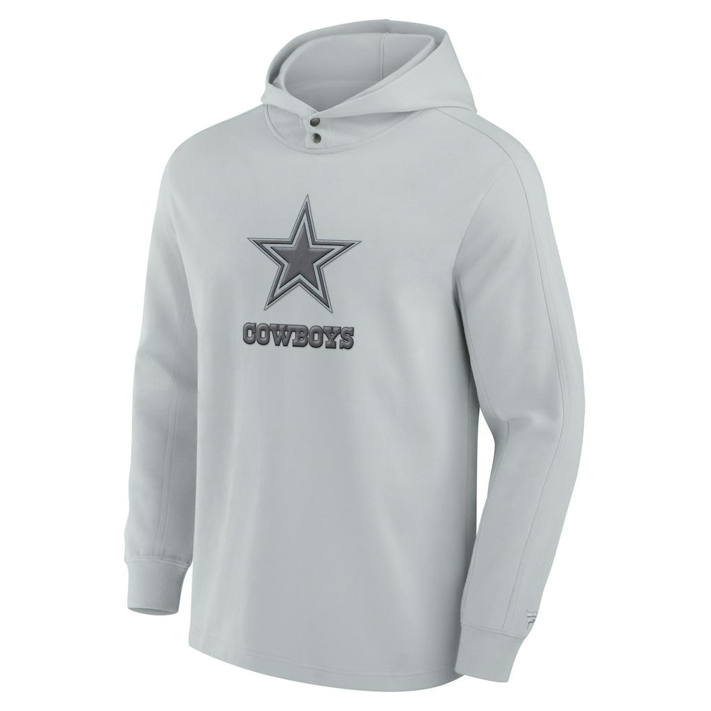 Dallas Cowboys Elements Blaze Tri-Blend Long Sleeve Hoodie T-Shirt Gray | Fanatics