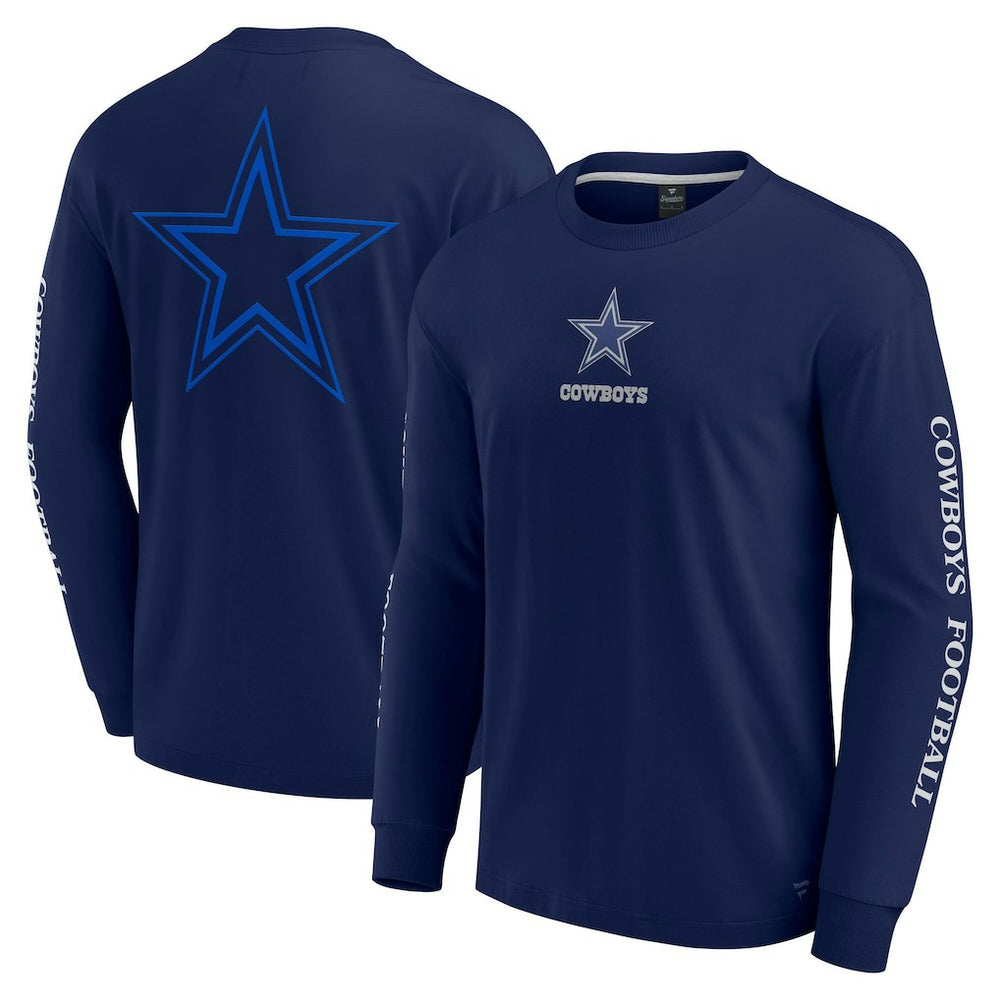 Dallas Cowboys Unisex Elements Strive Long Sleeve T-Shirt Navy | Fanatics