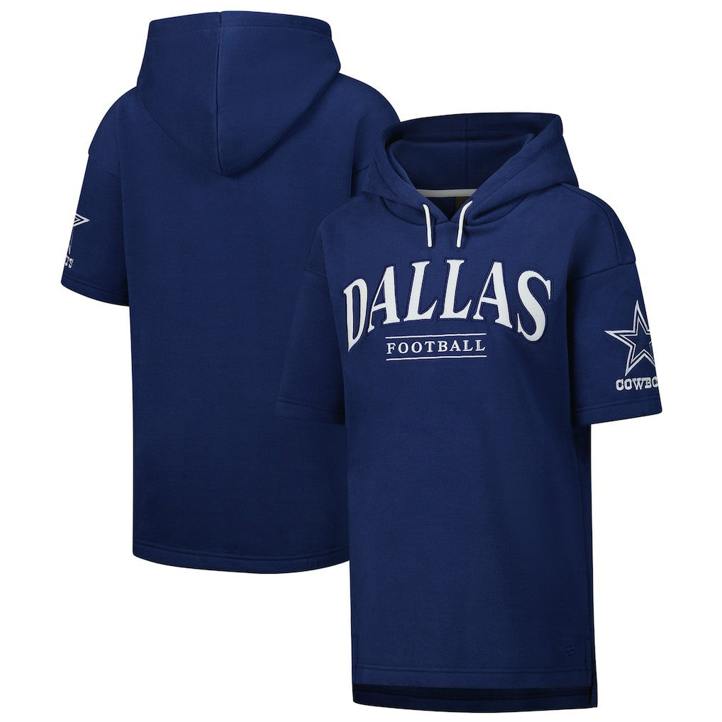 Dallas Cowboys Unisex Elements Ready Short Sleeve Pullover Hoodie Navy | Fanatics
