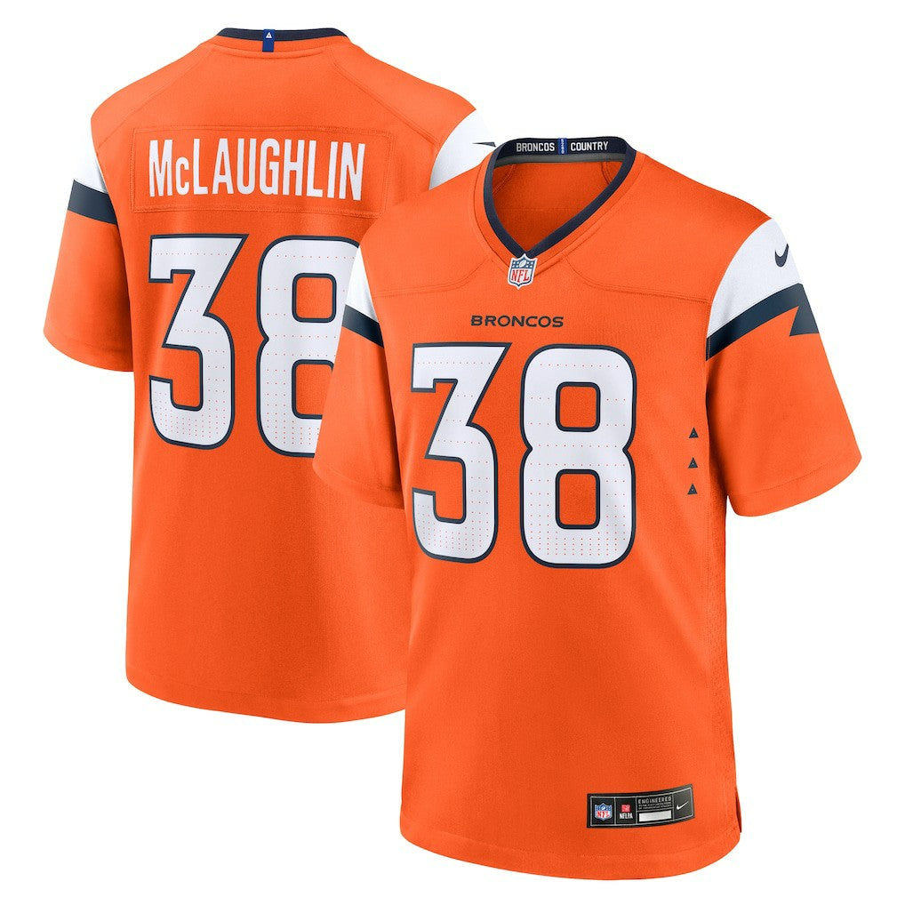 Jaleel McLaughlin Denver Broncos Team Game Jersey Orange | Nike for Sale