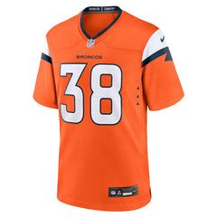 Jaleel McLaughlin Denver Broncos Team Game Jersey Orange | Nike for Sale