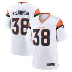 Jaleel McLaughlin Denver Broncos Game Jersey White | Nike for Sale