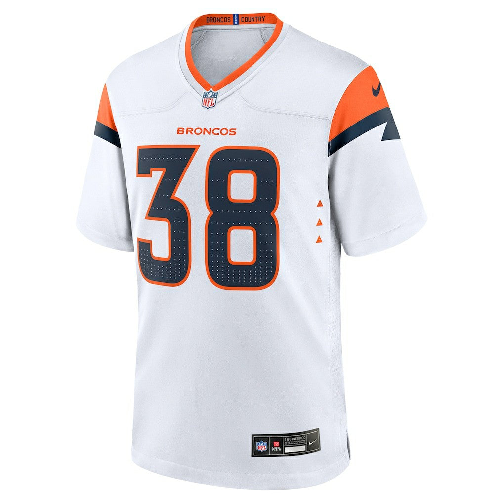 Jaleel McLaughlin Denver Broncos Game Jersey White | Nike for Sale