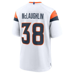 Jaleel McLaughlin Denver Broncos Game Jersey White | Nike for Sale