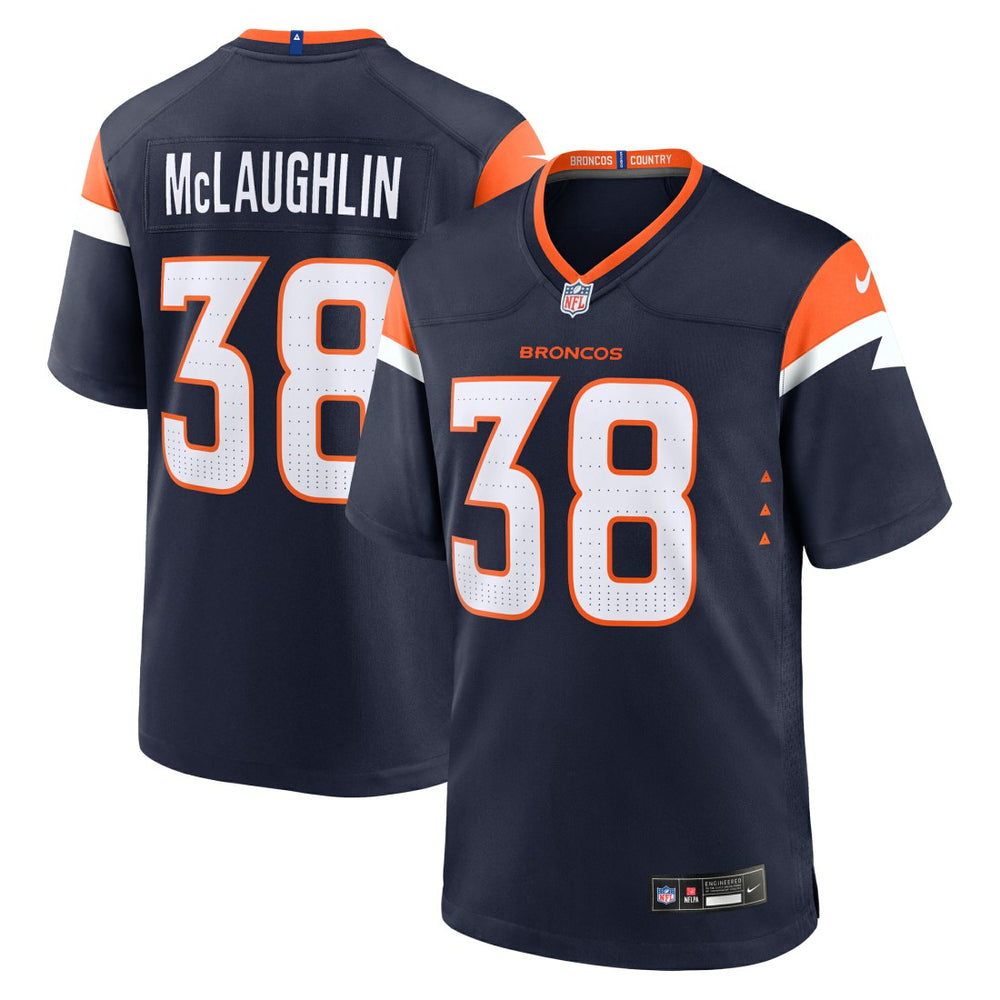 Jaleel McLaughlin Denver Broncos Alternate Game Jersey Navy | Nike for Sale