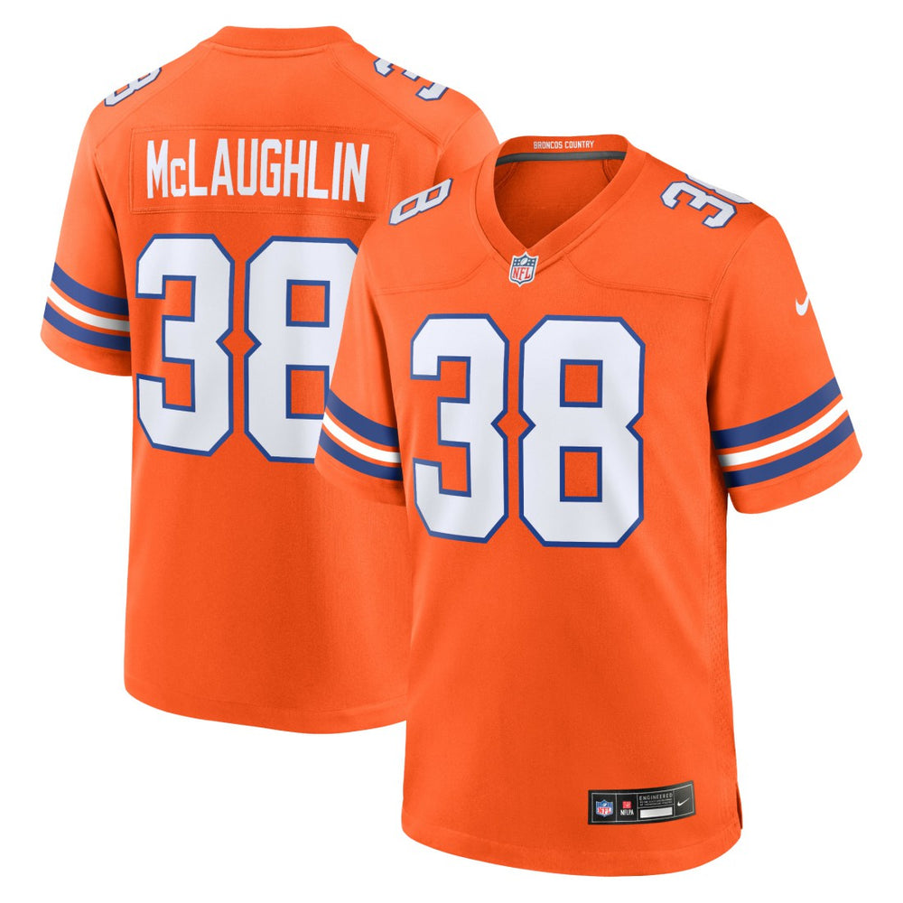 Jaleel McLaughlin Denver Broncos Mile High Collection 1977 Throwback Player Game Jersey Orange | Nike for Sale