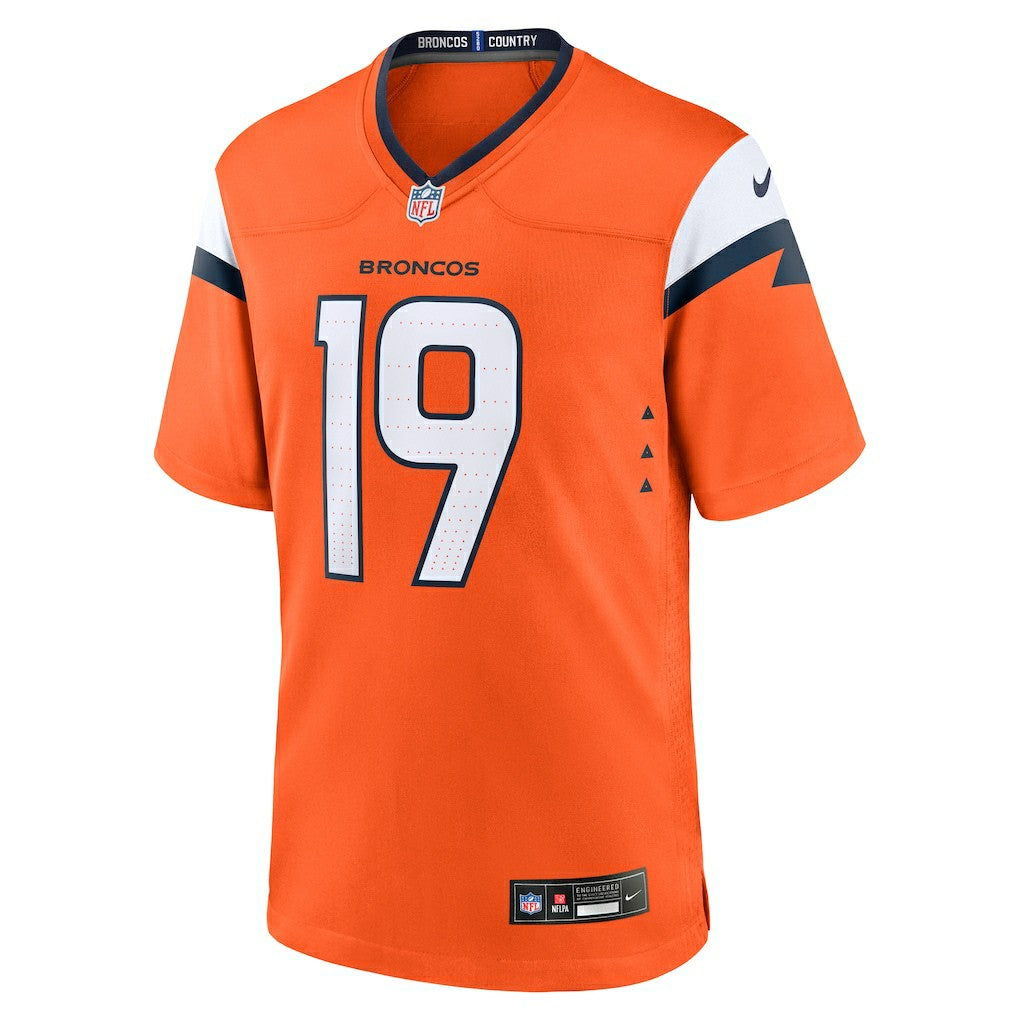Marvin Mims Jr Denver Broncos Team Game Jersey Orange | Nike for Sale