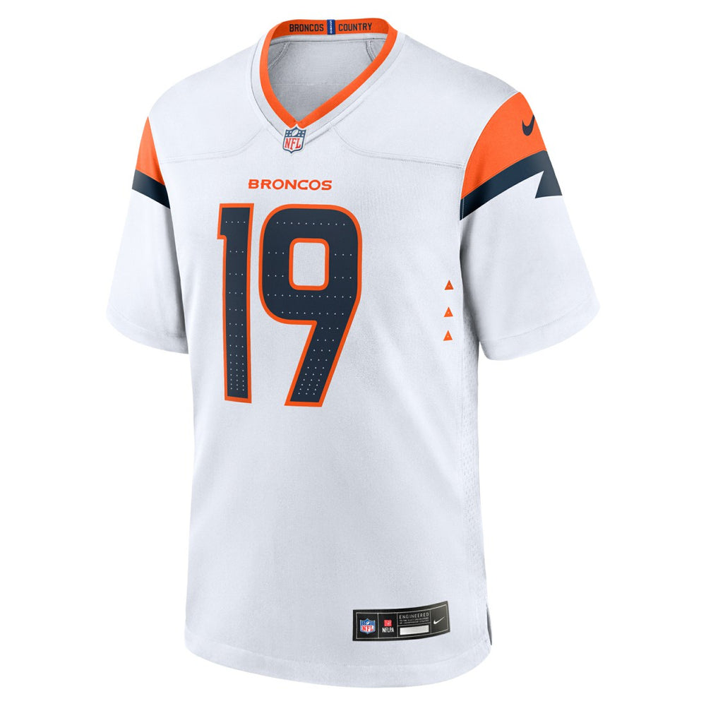 Marvin Mims Jr Denver Broncos Game Jersey White | Nike for Sale