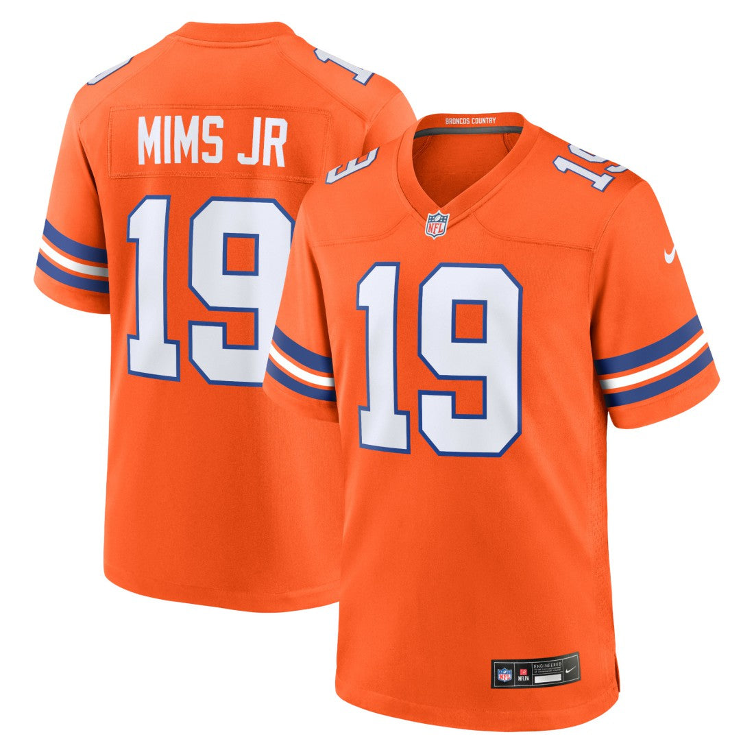 Marvin Mims Jr Denver Broncos Mile High Collection 1977 Throwback Player Game Jersey Orange | Nike for Sale