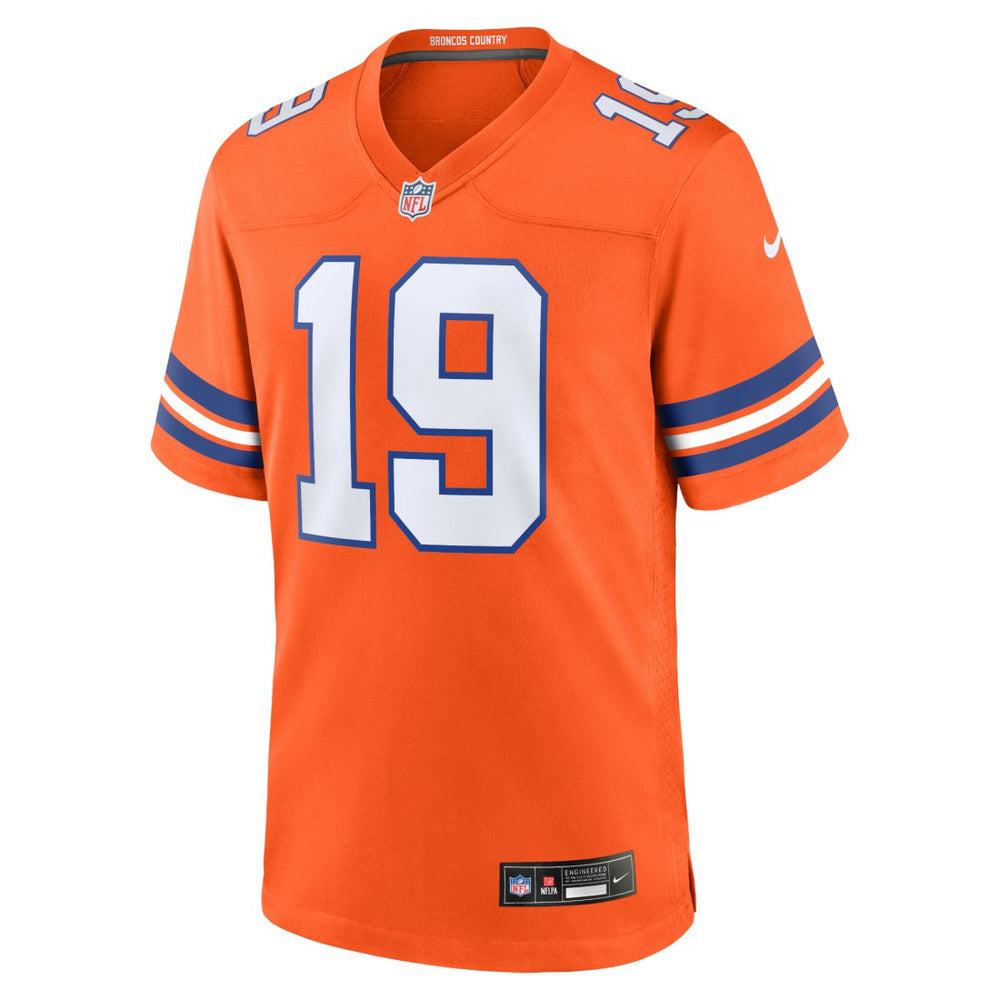 Marvin Mims Jr Denver Broncos Mile High Collection 1977 Throwback Player Game Jersey Orange | Nike for Sale