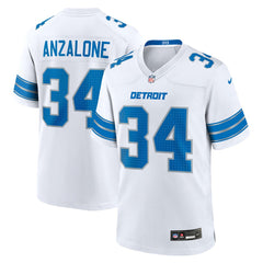 Alex Anzalone Detroit Lions White Game Jersey White | Nike for Sale