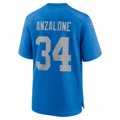 Alex Anzalone Detroit Lions Alternate Game Jersey Blue | Nike for Sale