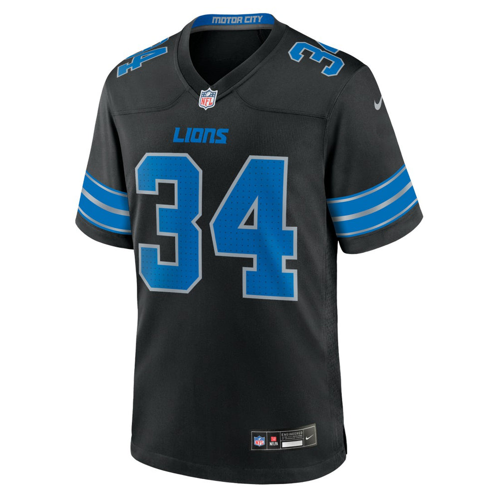 Alex Anzalone Detroit Lions 2nd Alternate Game Jersey Black | Nike for Sale