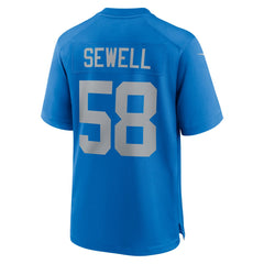 Penei Sewell Detroit Lions Alternate Game Jersey Blue | Nike for Sale
