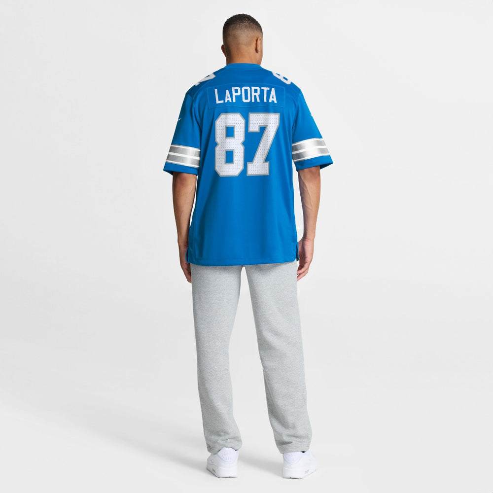 Sam LaPorta Detroit Lions Game Jersey Blue | Nike for Sale