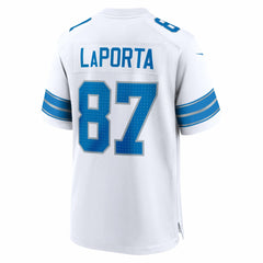 Sam LaPorta Detroit Lions White Game Jersey White | Nike for Sale