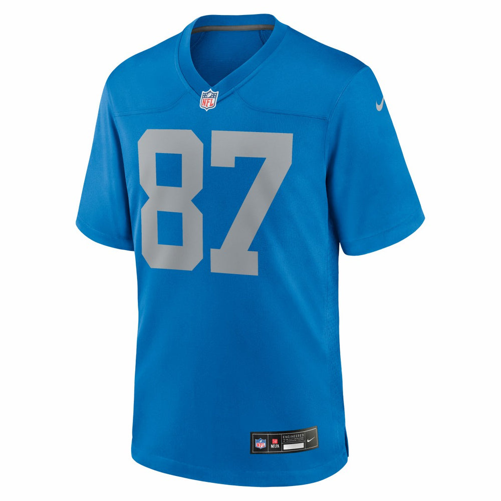 Sam LaPorta Detroit Lions Alternate Game Jersey Blue | Nike for Sale
