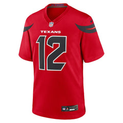 Nico Collins Houston Texans Alternate Game Jersey Red | Nike for Sale