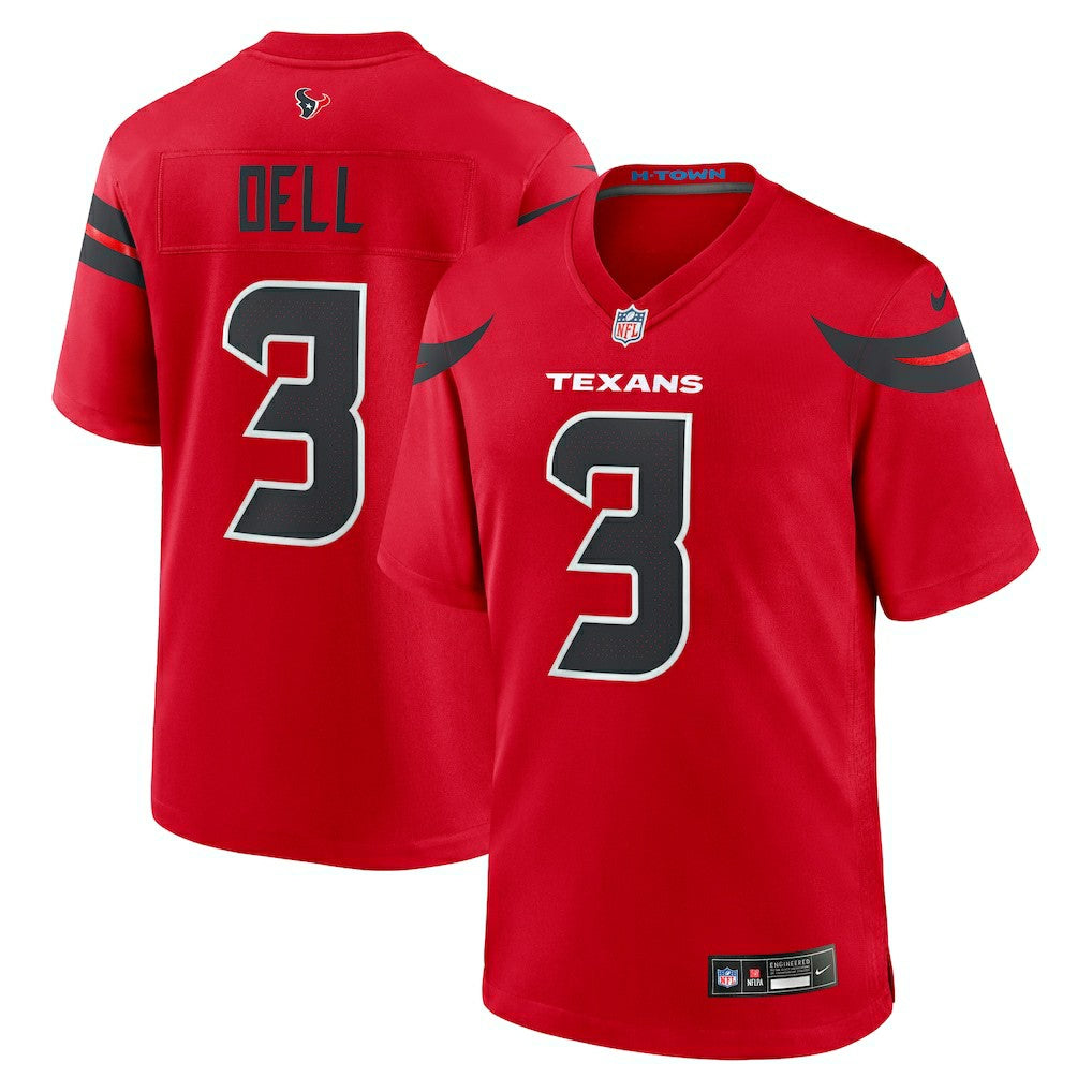 Tank Dell Houston Texans Alternate Game Jersey Red | Nike for Sale