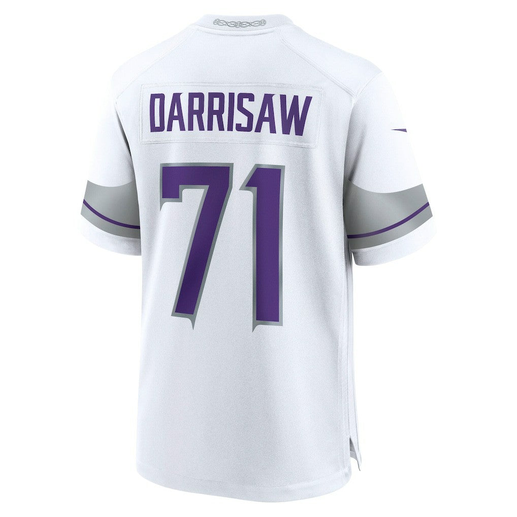Christian Darrisaw Minnesota Vikings Alternate Game Jersey White | Nike for Sale