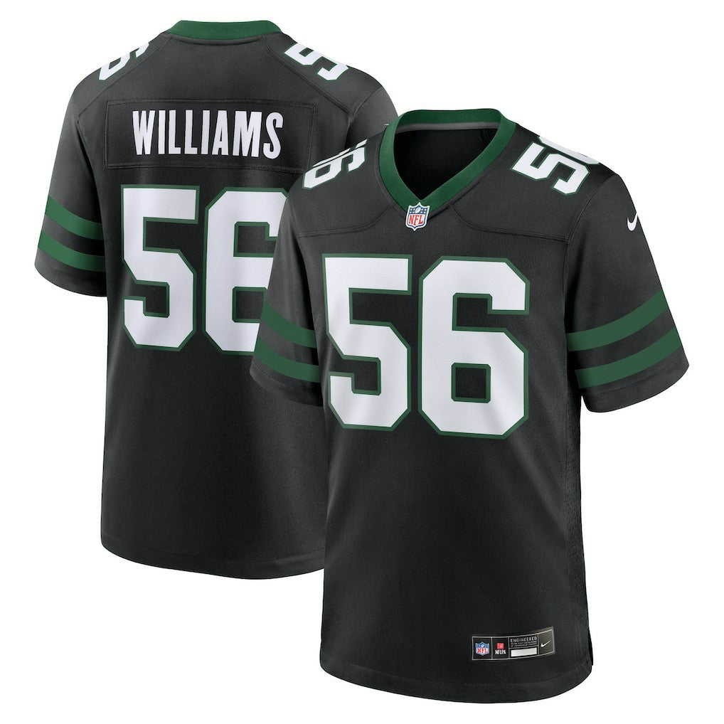 Quincy Williams New York Jets Alternate Game Jersey Legacy Black | Nike for Sale